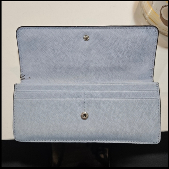 Michael Kors Blue Leather Wallet - Picture 6 of 10